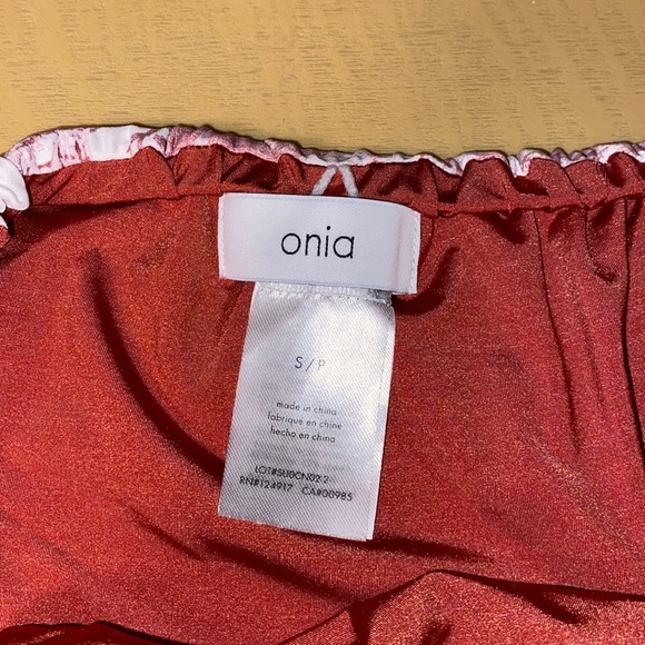 WeWoreWhat Onia Ruched Toile Vintage Bikini Bottom - Picture 6 of 8